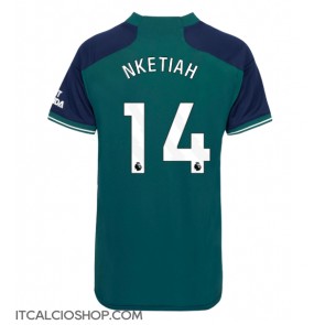 Arsenal Eddie Nketiah #14 Terza Maglia Femmina 2023-24 Manica Corta